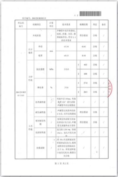 长沙出厂检测报告